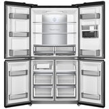 TCL 590L Quad Door Fridge Matte Black TRF590QHB