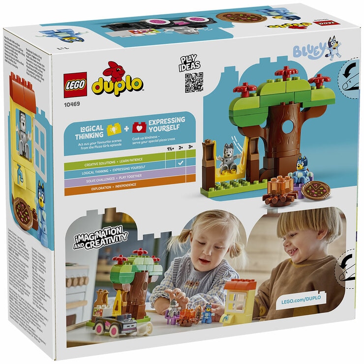 LEGO DUPLO Bluey Pizza Girls with Muffin and Bluey 10469
