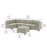 Thomasville 6 Piece Modular Fabric Sectional