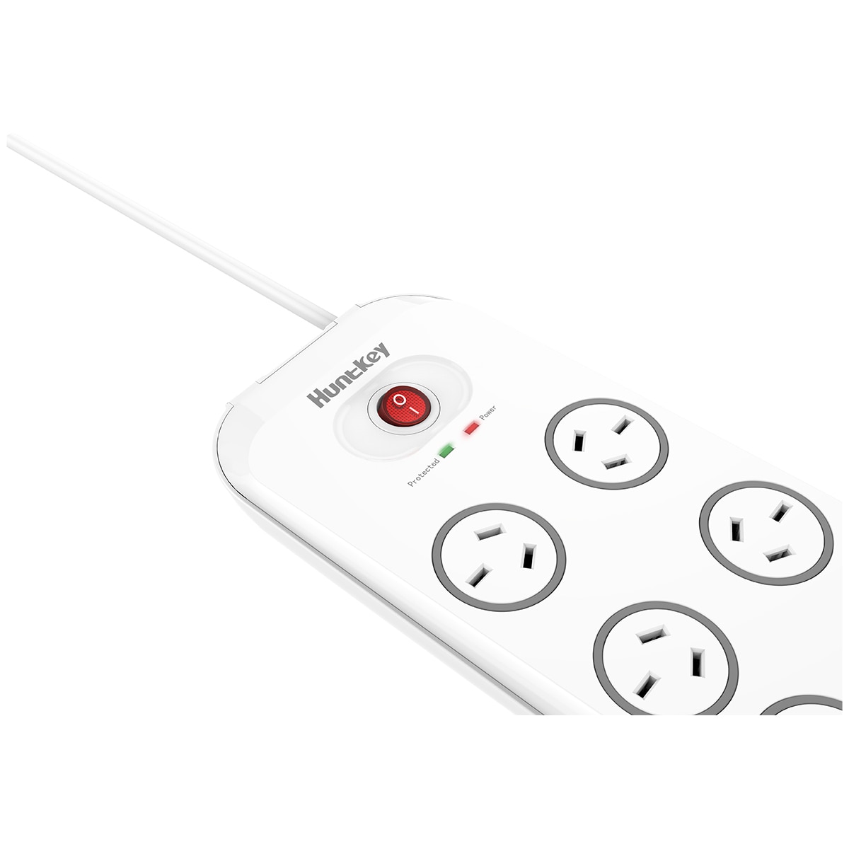 Huntkey Powerboard with 4 USB 8 outlet 2 pack