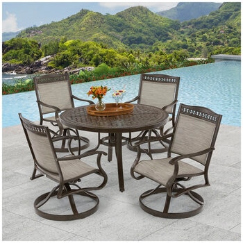 Agio Cullman Sling Dining 5 Piece Set