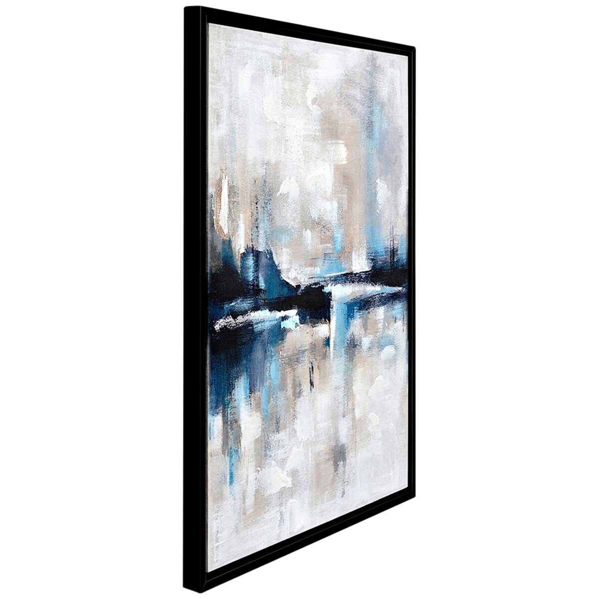 Cafe Lighting and Living Almost Famous Enhanced Canvas Print, Blue Black/