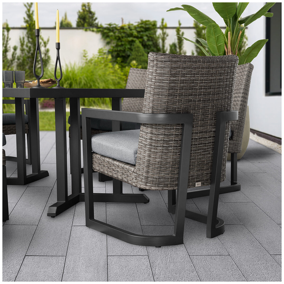 Agio Luna 7 Piece Woven Dining Set
