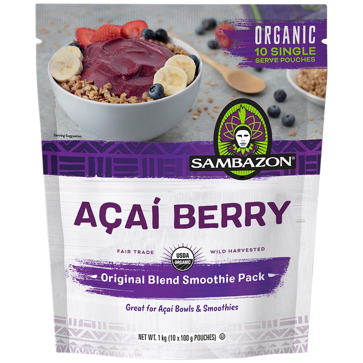 Açaí Original Smoothie Pack 100g 12 x 10 Pack