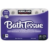 Kirkland Signature 3 Ply Bath Tissue 48 x 270 Sheets