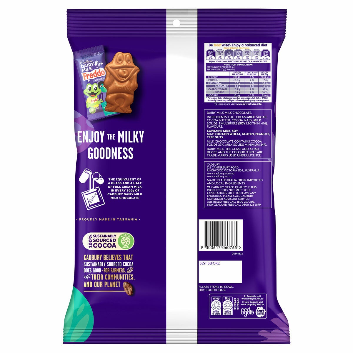 Cadbury Dairy Milk Freddo 64 x 12g Cadbury Dairy Milk Freddo 64 x 12g