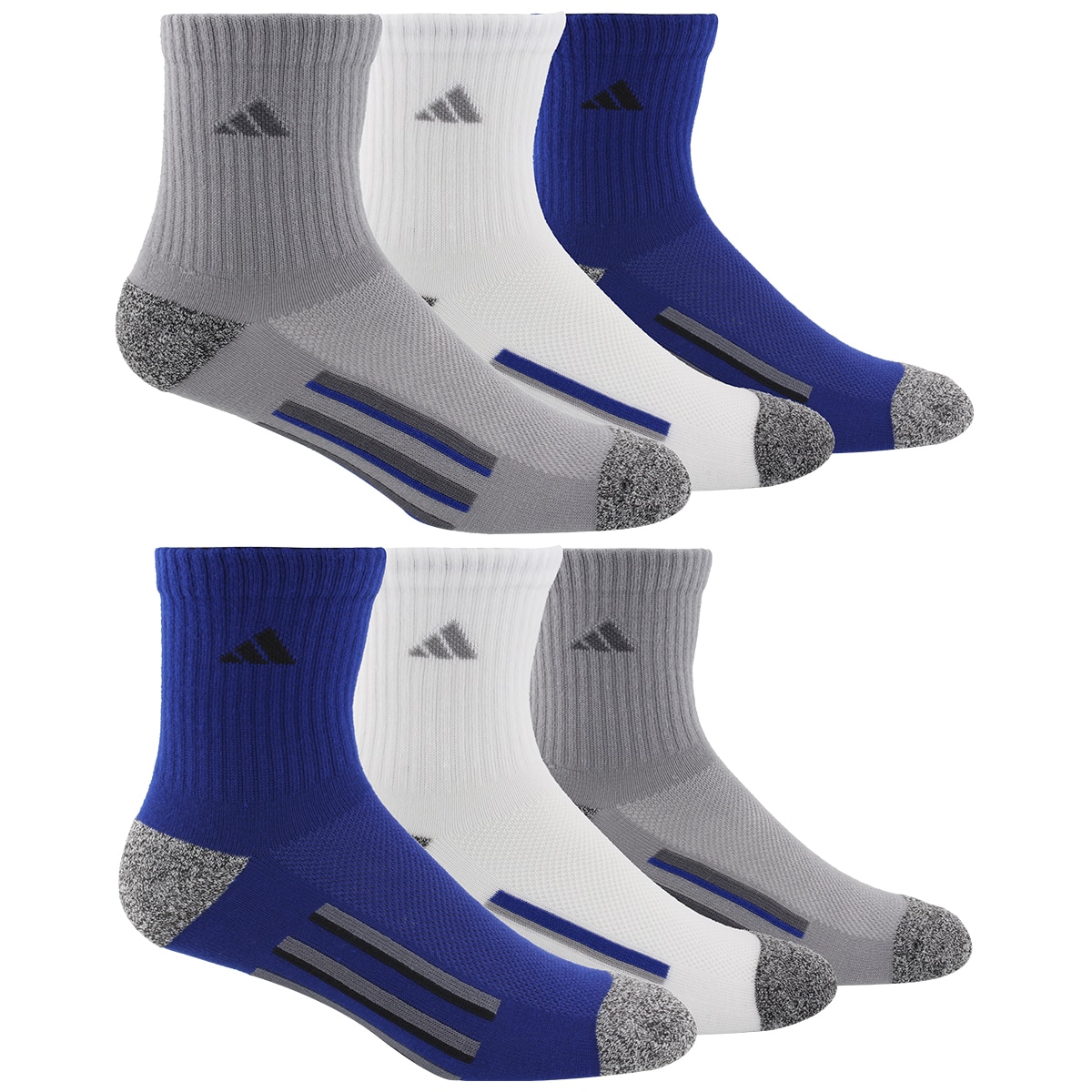 Adidas youth socks - Grey/White/Navy