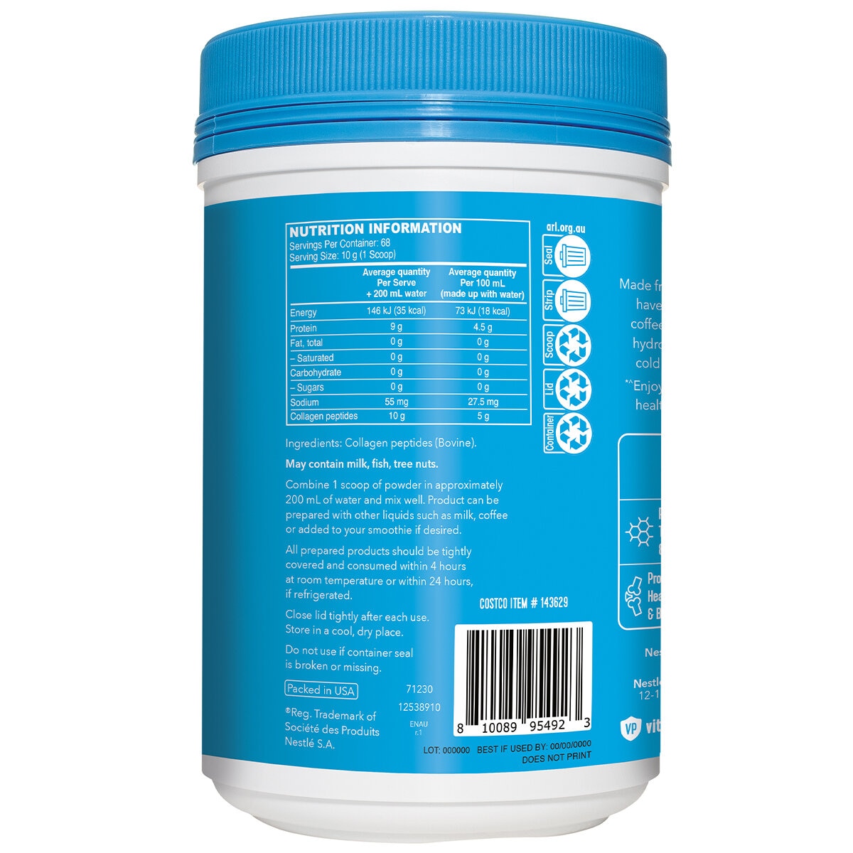 Vital Proteins Bovine Collagen Peptides 680g