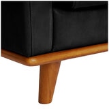 Valencia Artisan Top Grain Leather L-Shape Corner Sectional Lounge Black Color