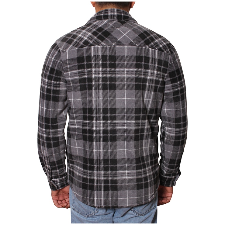 Freedom Foundry Men's Plush Shirt Jacket Charcoal Costco Australia