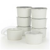 Signature Ramekin Bowls With Lid 8 Piece Set