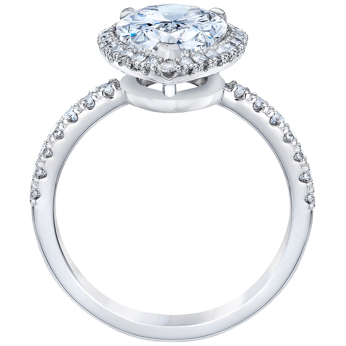 2.38ctw Cushion Halo Ring