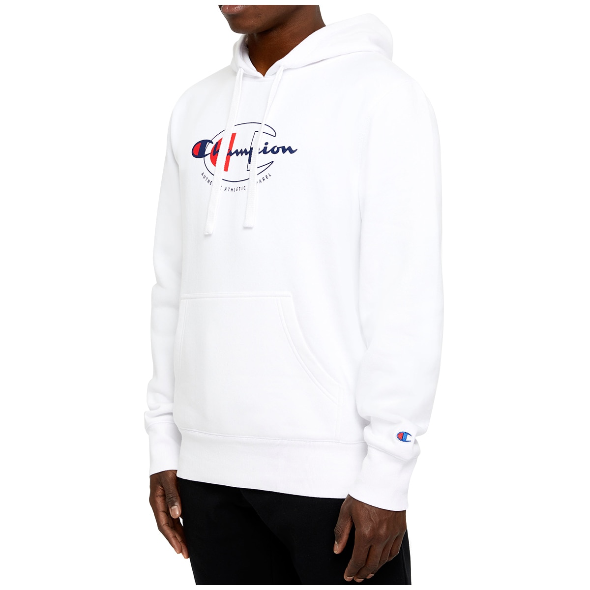 Champion Logo Hoodie - White