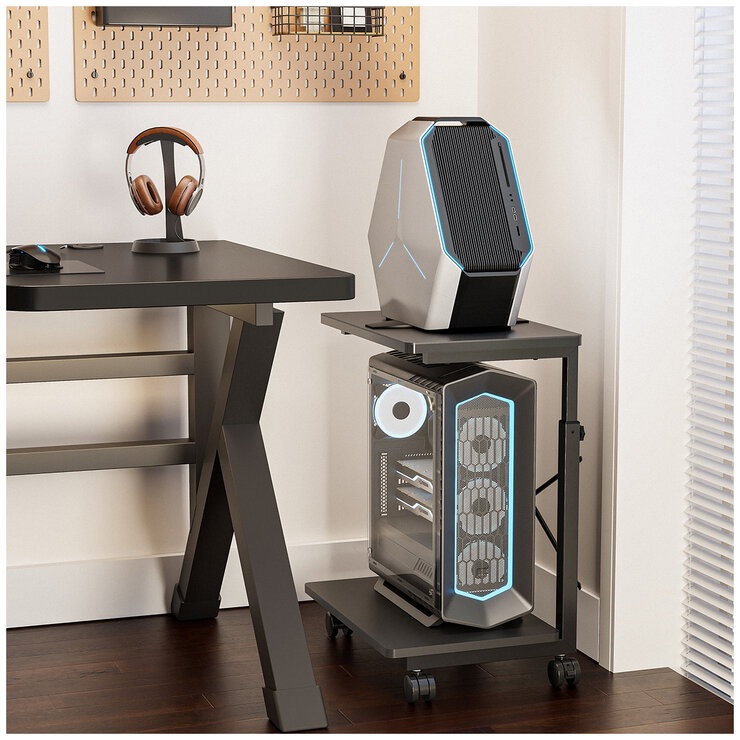 mbeat Activiva Height Adjustable PC & Printer Storage Stand ACA-STA-01K