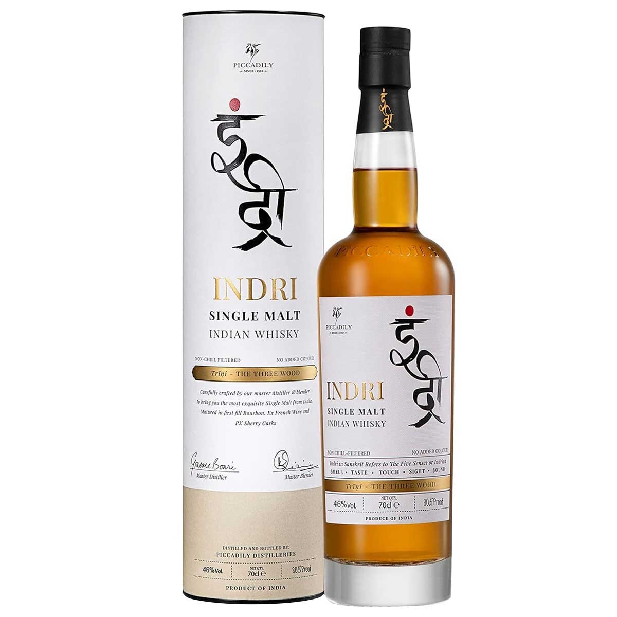 Indri Dru Cask Strength Single Malt Indian Whisky 700ml