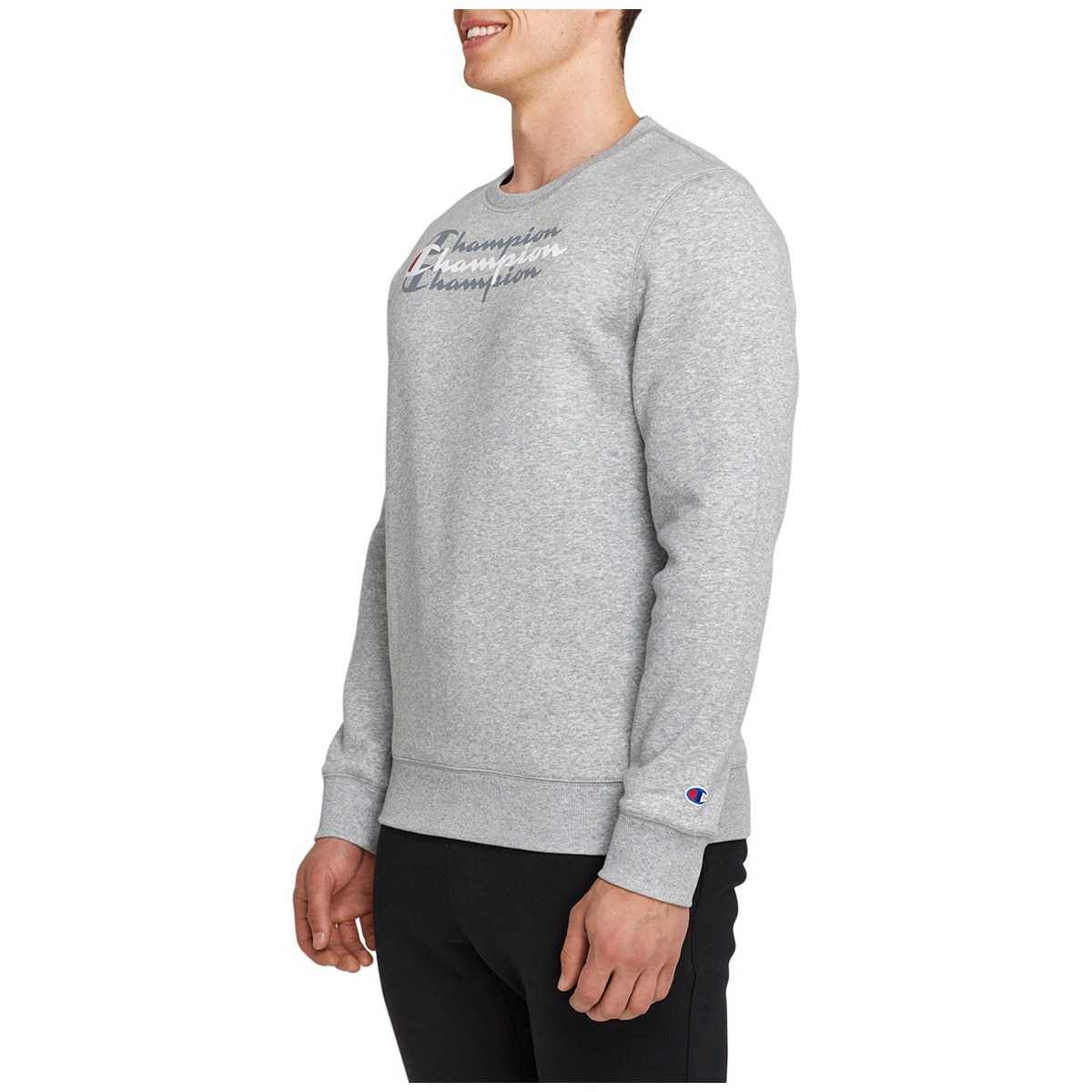 Champion Men's Crew Sweater Grey | Costco Australia