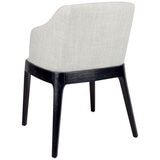 Café Lighting and Living Hayes Black Dining Chair, Natural/