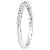 18KT White Gold 0.37 CTW Round Diamond Band