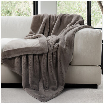 Mon Chateau Ultra Soft Faux Fur Throw 152 x 177cm
