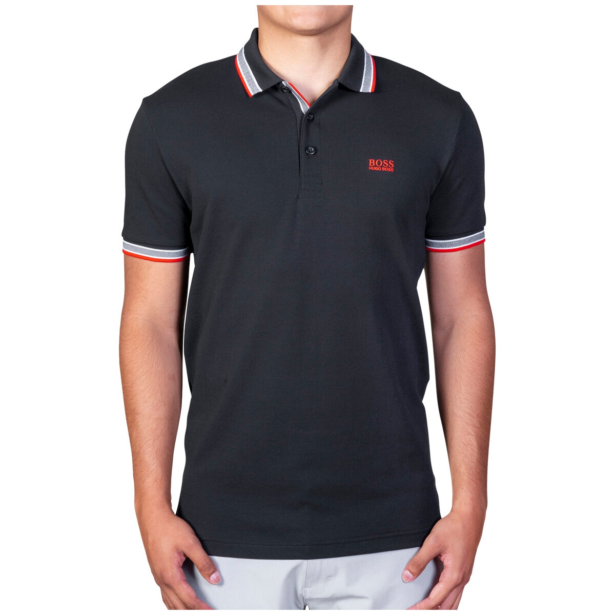 Hugo Boss Mens Polo Shirt Black