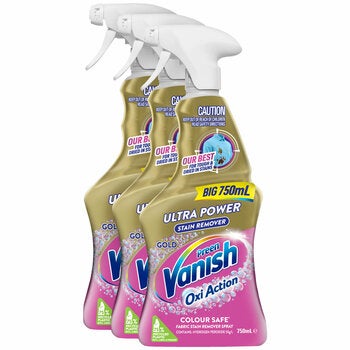 Vanish Preen Gold Stain Remover 3x750ml