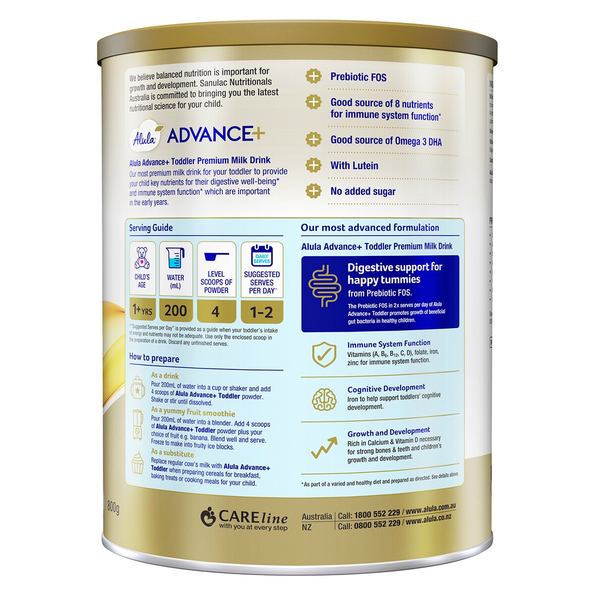 Alula Advance+ Stage 3 Formula 1 Year 3 x 800g