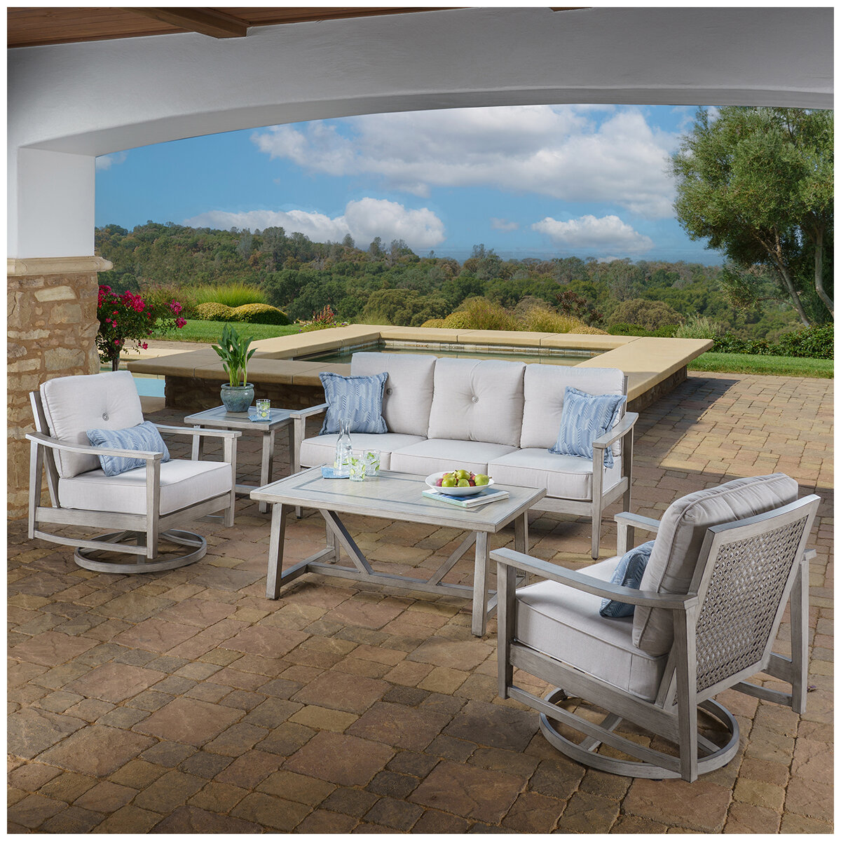 Outdoor sofa set costco best sale