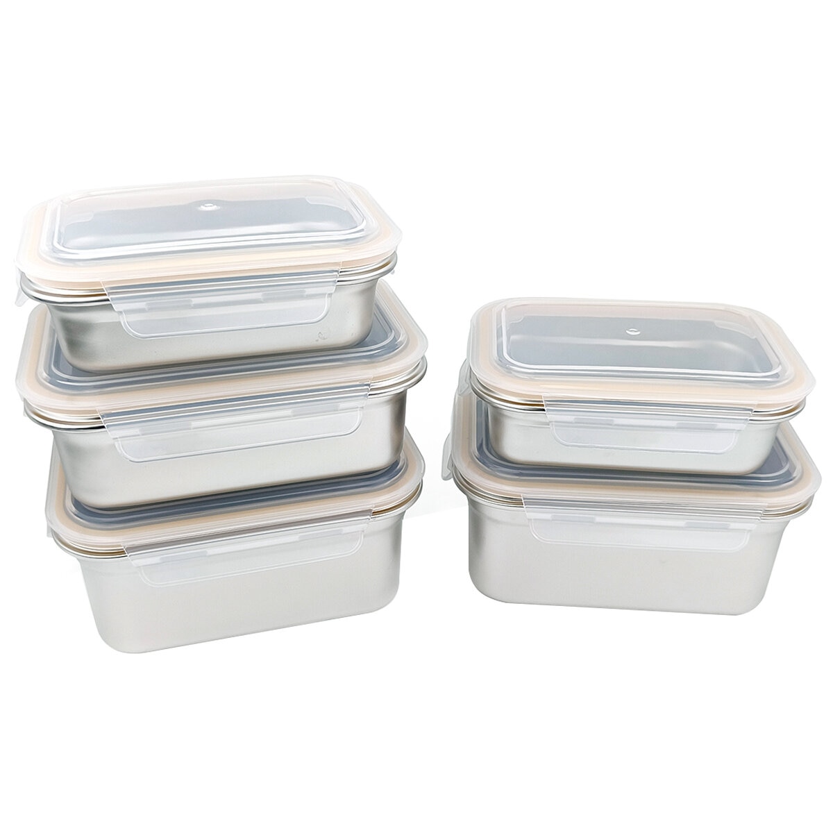 Neoflam Stainless Steel Containers 10 Piece Set