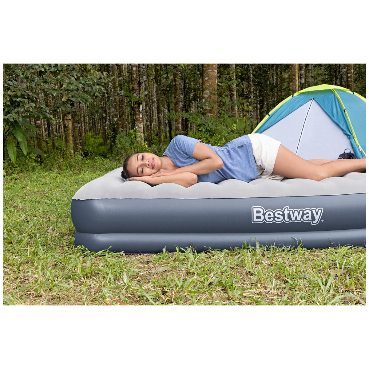 Bestway Tritech Air Mattress Queen Built-in Rechargeable Pump