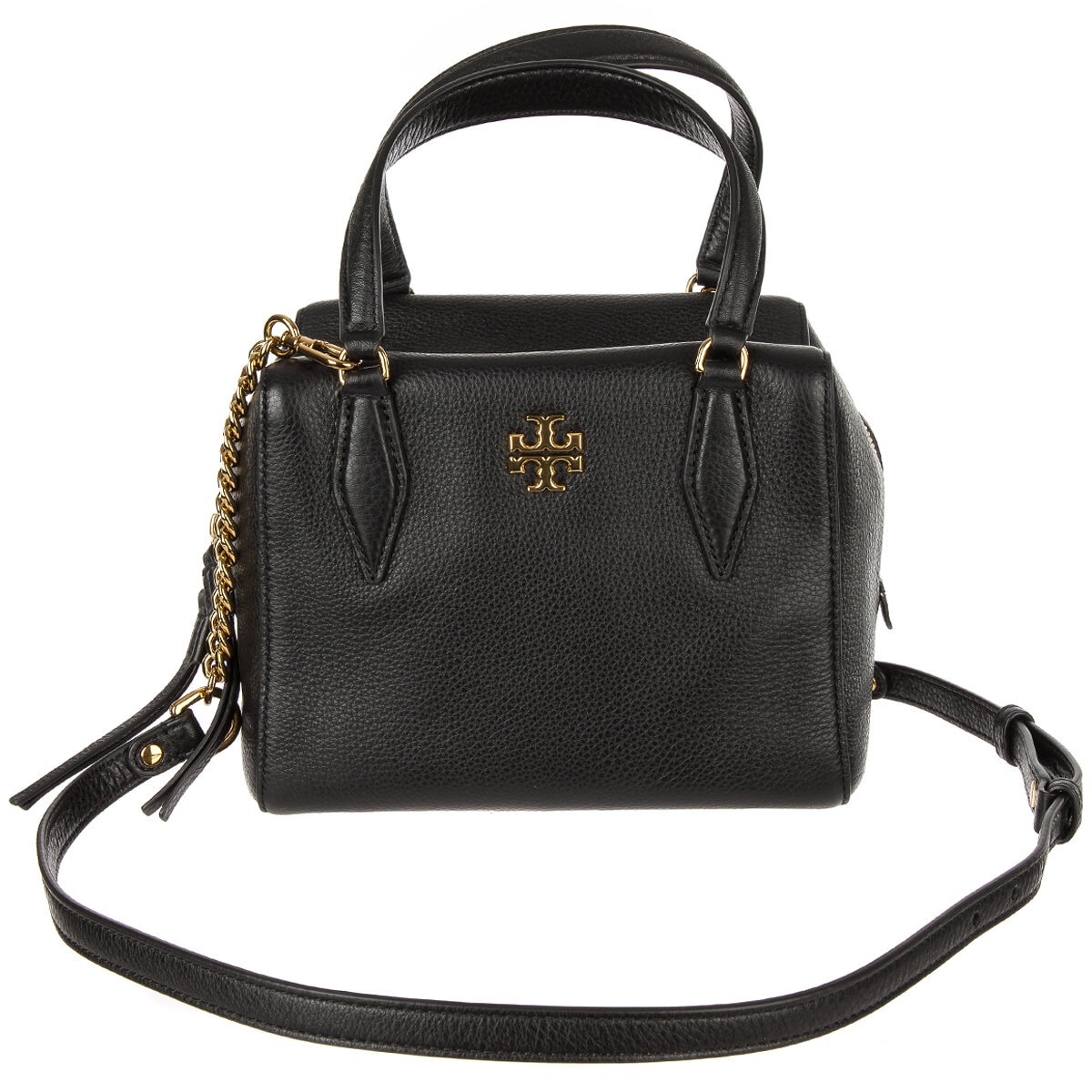 Tory Burch Kira Pebbled Small Satchel Black | Costco Aust...