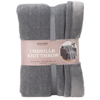 Berkshire Chenille Knit Throw 152cm x 178cm