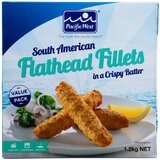 Pacific West Crispy Battered Flathead Fillets 1.2kg