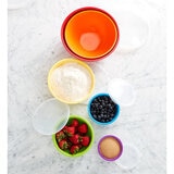 Sabatier Melamine Mixing Bowls with Lids 6 Piece Set