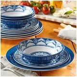 Pandex Melamine Dinnerware 12 Piece Set