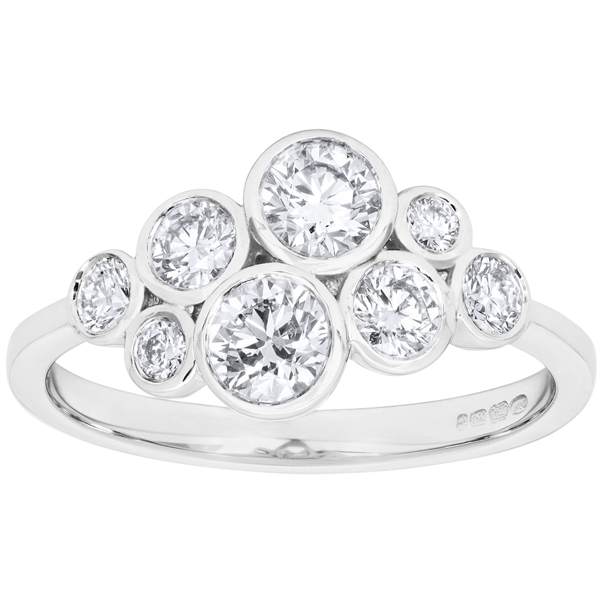 18KT White Gold 0.85ctw Round Brilliant Cut Diamond Ring