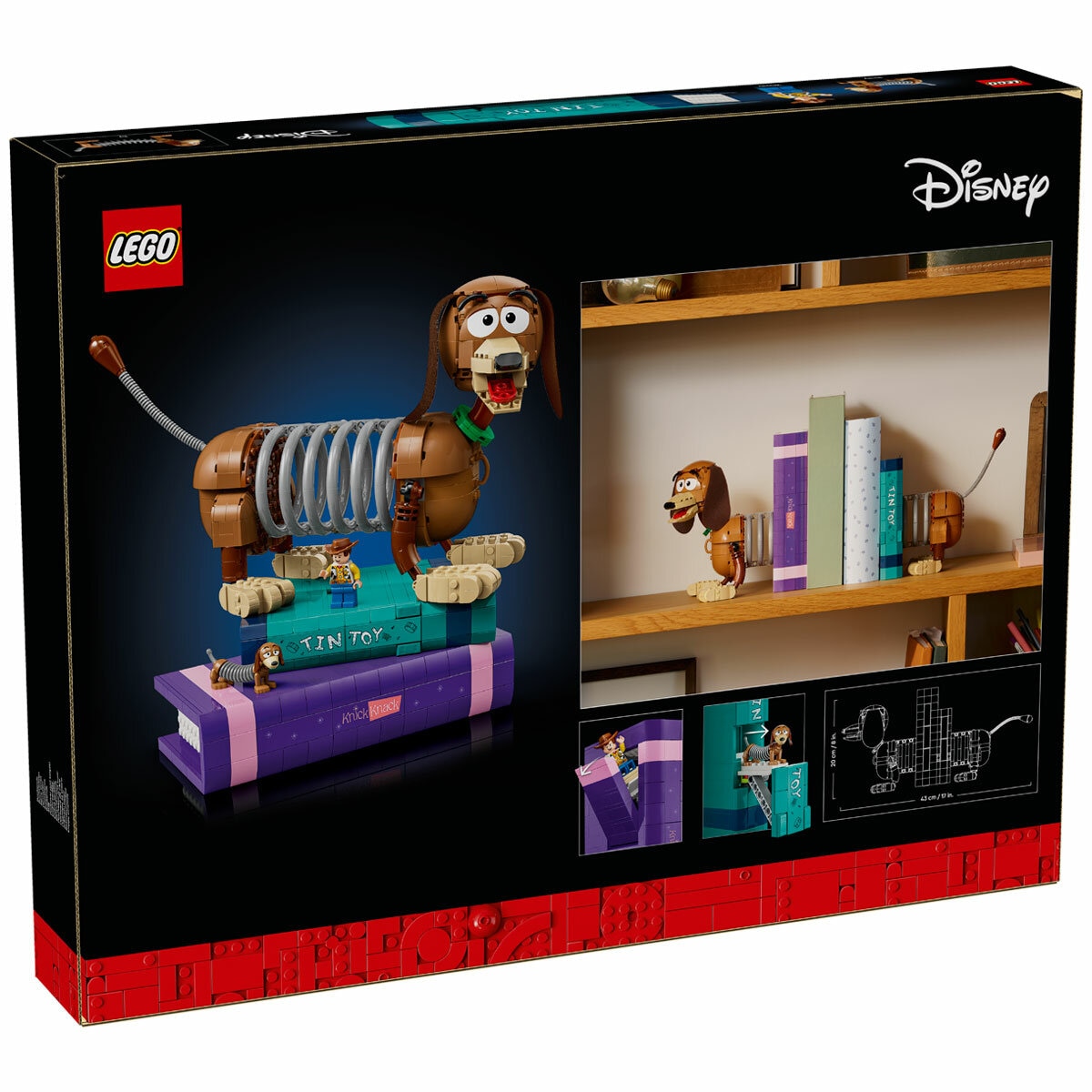 LEGO Disney Pixar Toy Story Slinky Dog Bookends 43301