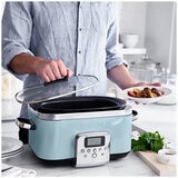 GreenPan 6L Slow Cooker CC005725-003 Blue Haze