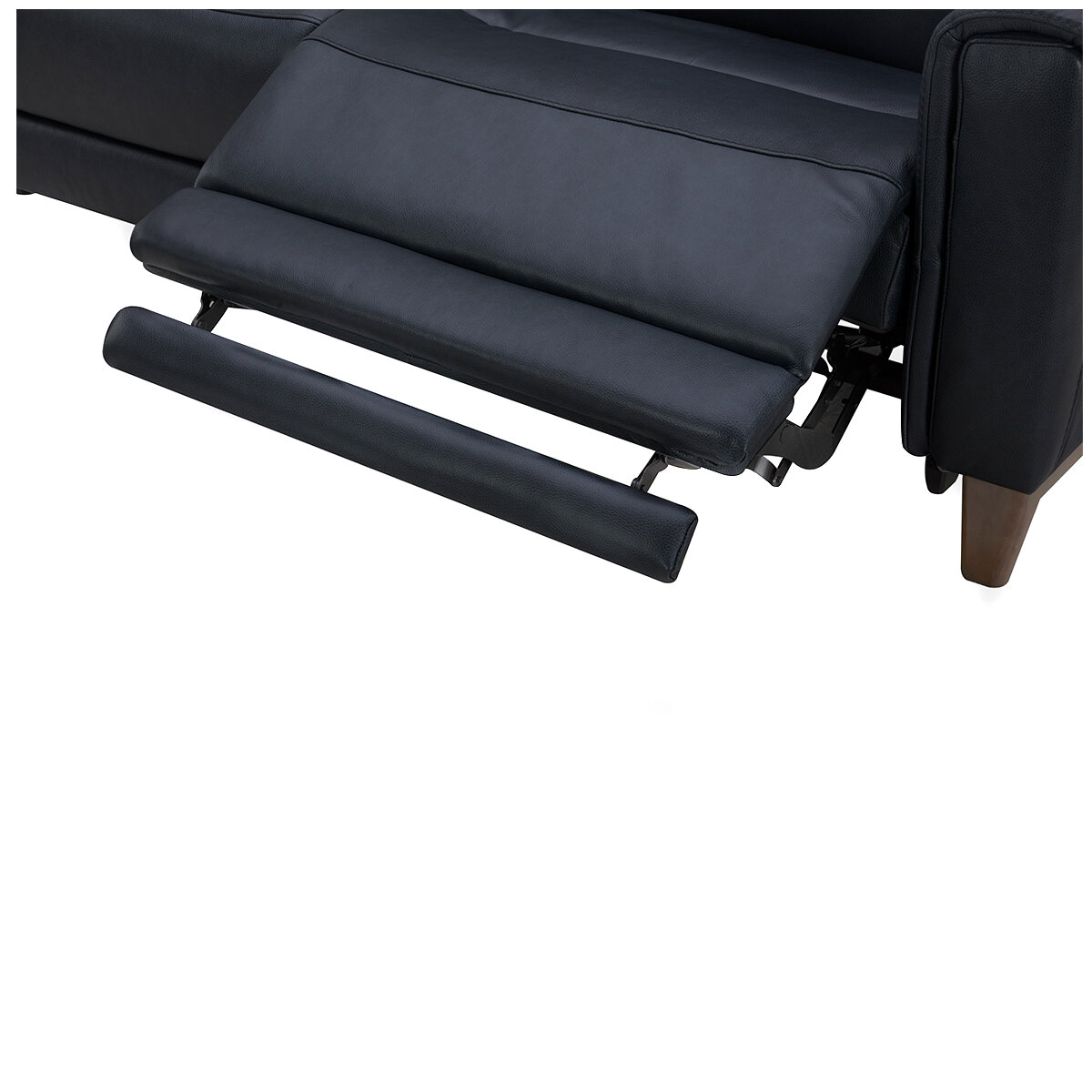 Aiden & Ivy Leather Power Reclining Sofa With Power Headrests