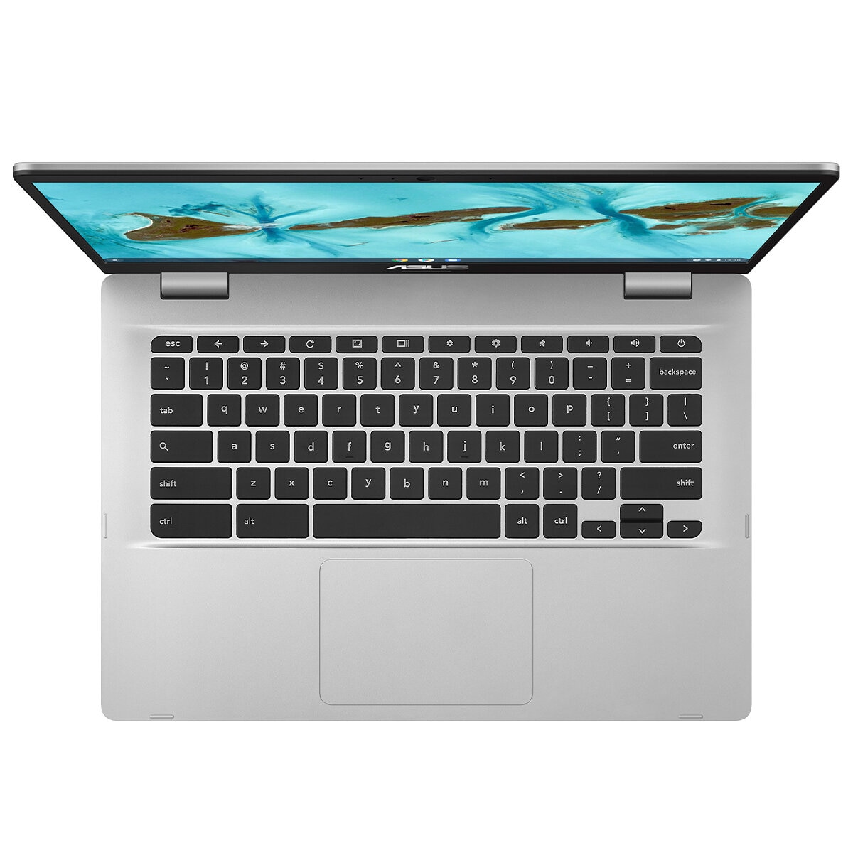ASUS 14 Inch Chromebook Intel Celeron N4020 64GB Silver C424MA-EB0178