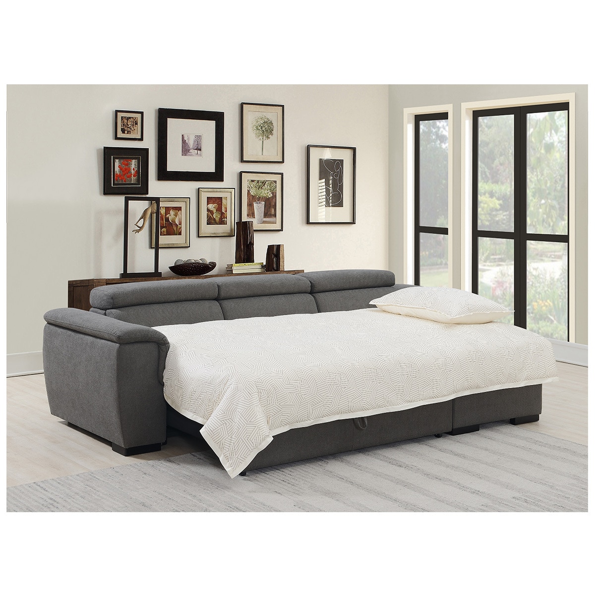 Design Imports International Fabric Sleeper Sectional Costco Australia