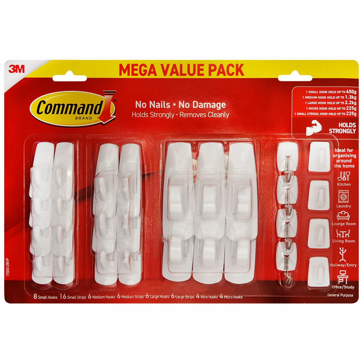 3M Command General Purpose 28 Hook Value Pack