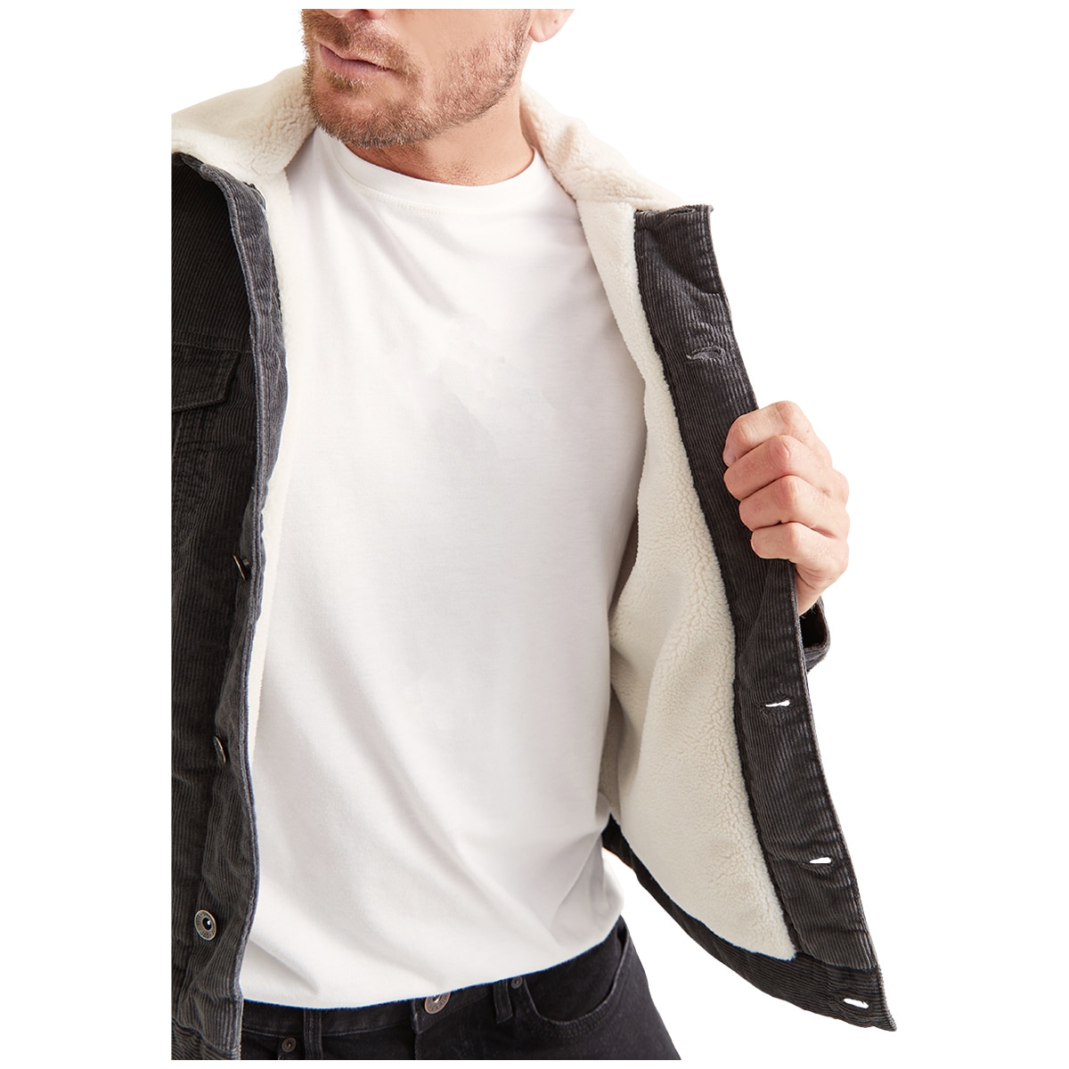 JAG Cord Jacket Charcoal