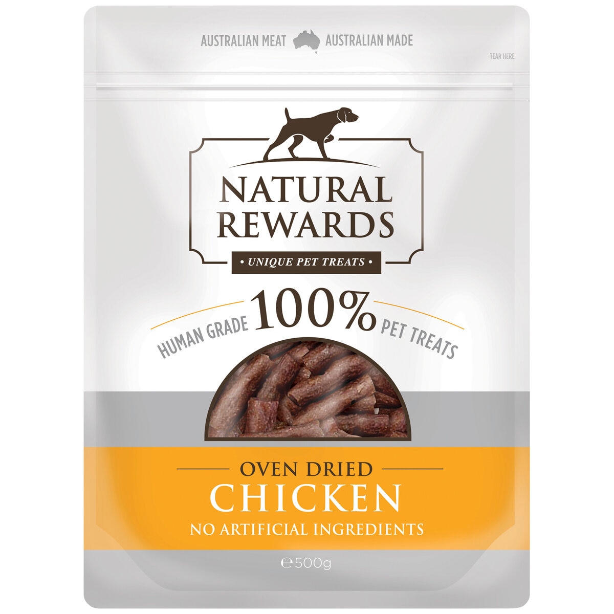 Natural Rewards Human Grade Chicken Pet Treats 2x500G