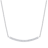 0.15ctw Diamond Curve Necklace