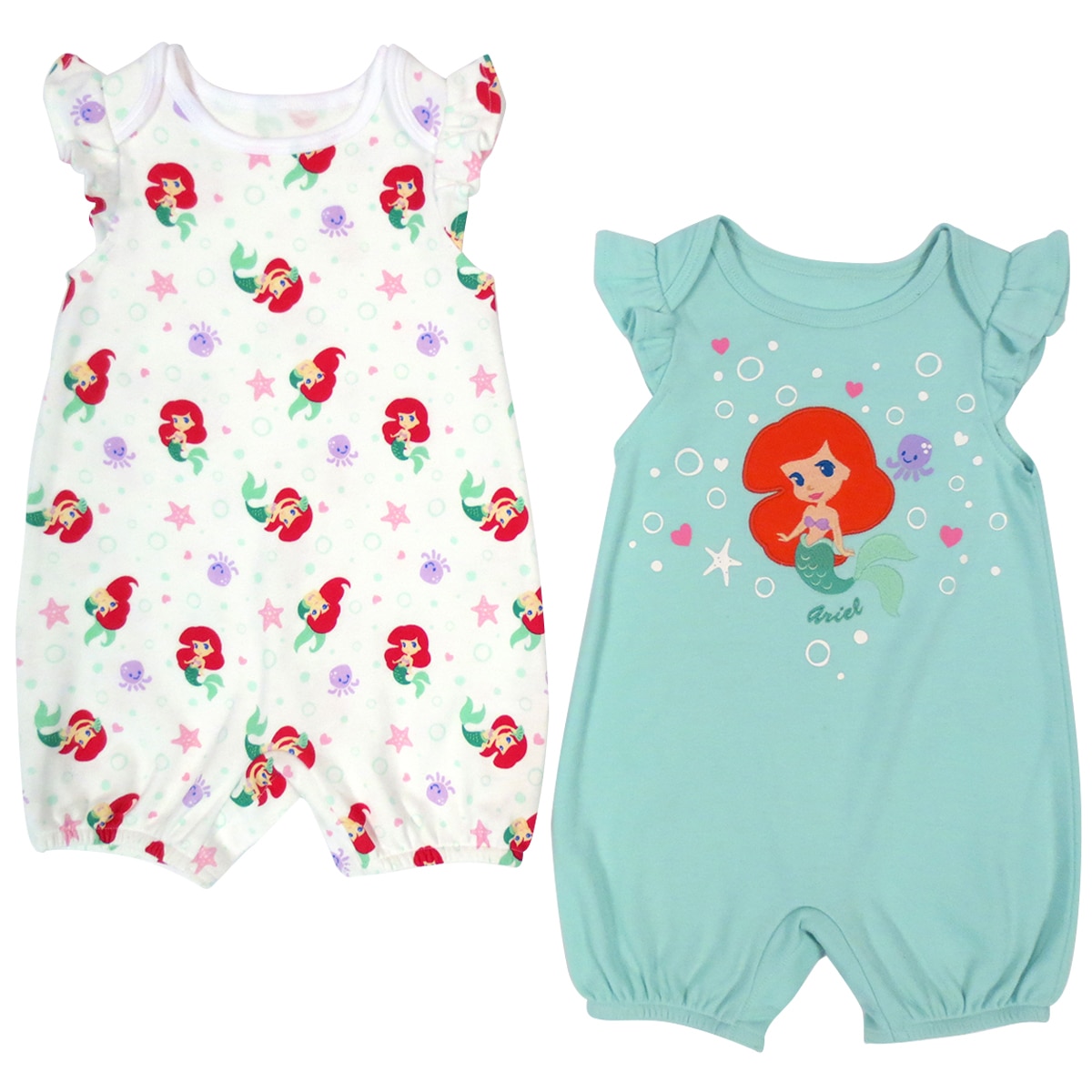 Disney Infant Romper 2 pack - Mermaid