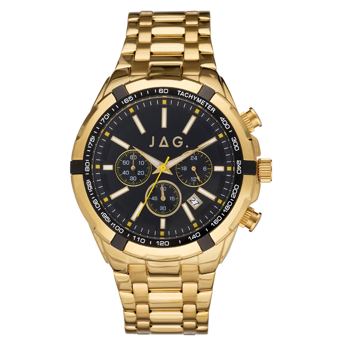 JAG Boss Black Dial Gold Tone Chronograph Men's Watch J2511A