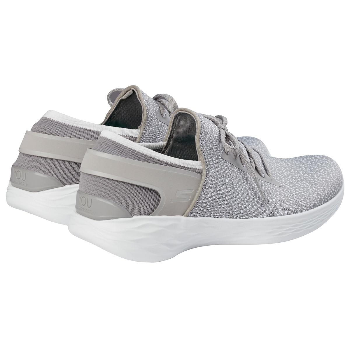 skechers slip on grey