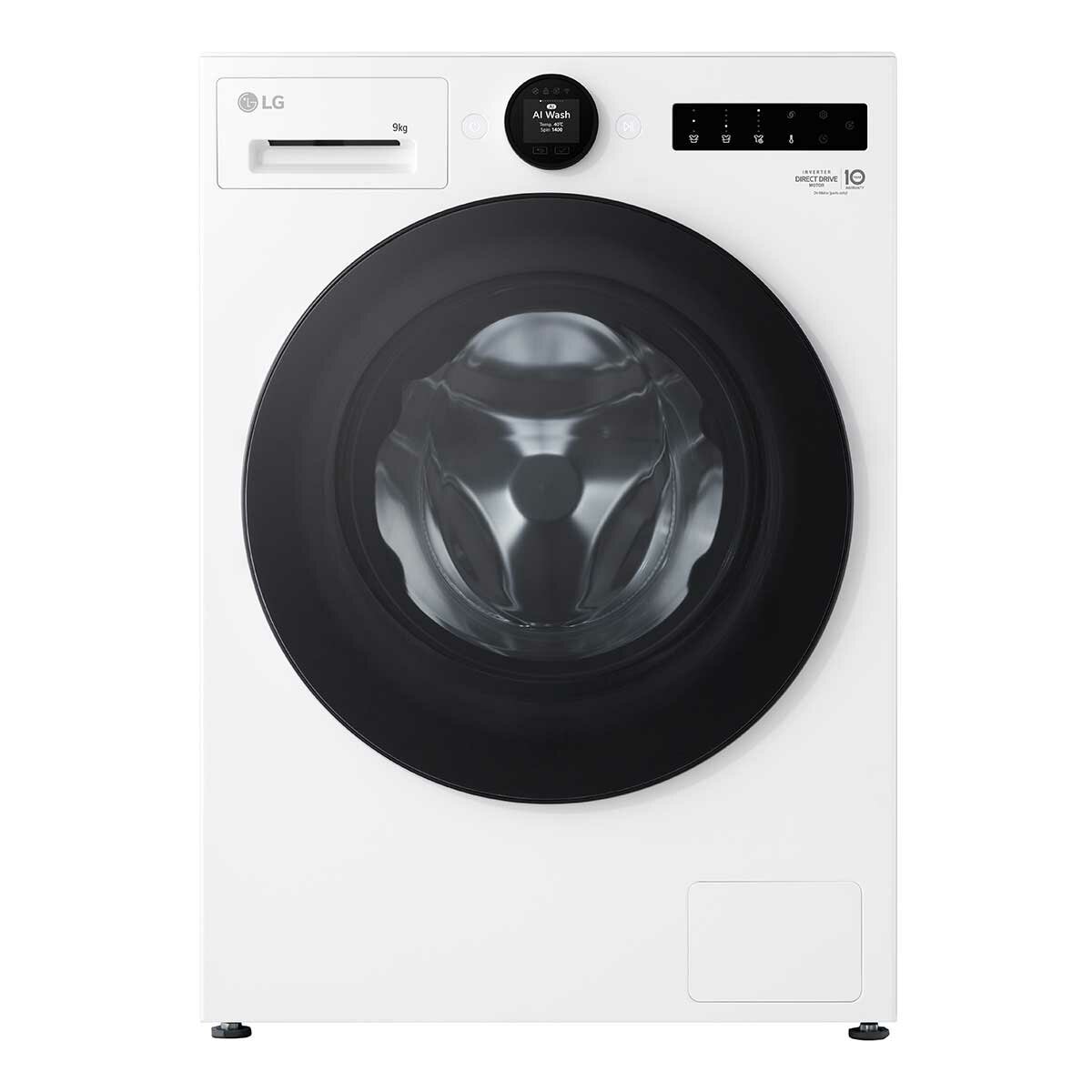 LG 9KG AI Front Load Washer White WX9-1409W LG 9KG AI Front Load Washer White WX9-1409W