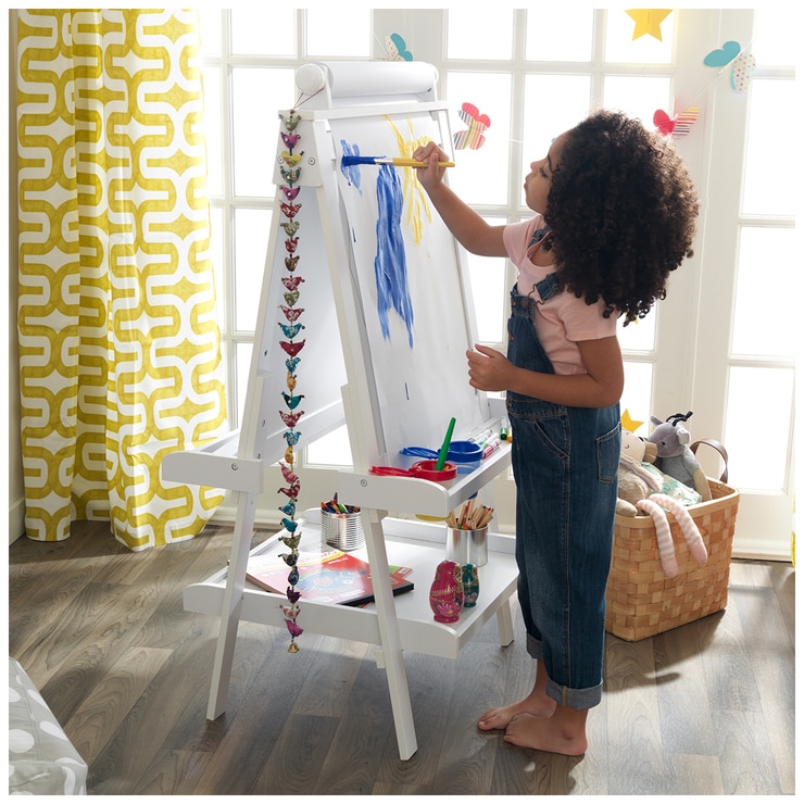KidKraft Artist Easel with Paper Roll White Costco Australia
