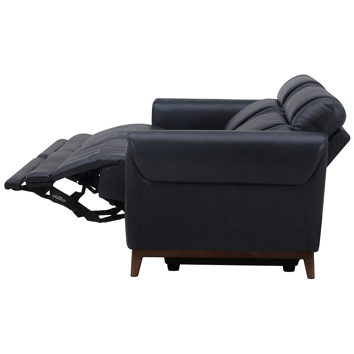Aiden & Ivy Leather Power Reclining Sofa With Power Headrests